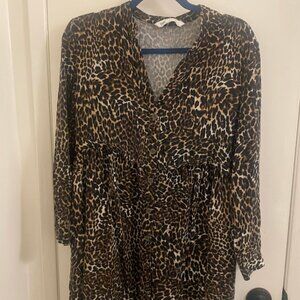 Leopard Print Dress Zara